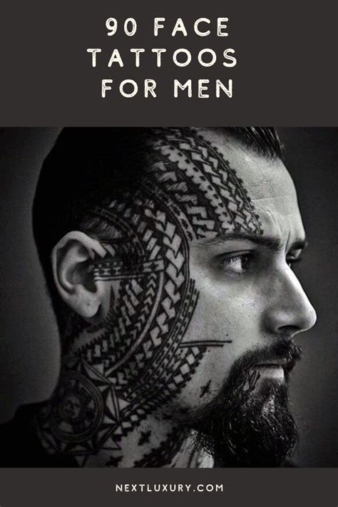 mens face tattoos|More.